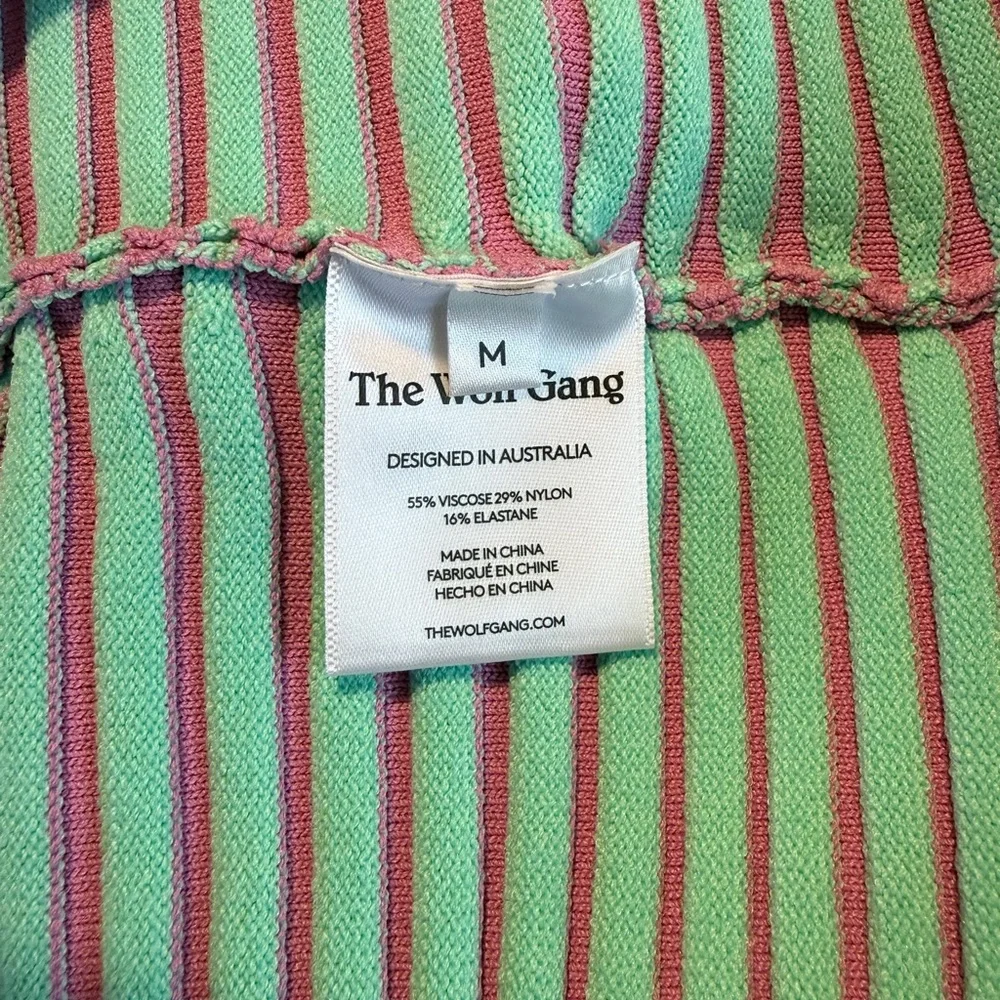 NWT The Wolf Gang Anthropologie Sunmor Tube Dress Stripe Medium - Picture 9 of 11